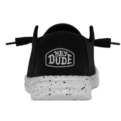 Heydude Hey Dude Wendy Slub Canvas Black -Western Cowboy Equipment Shop 40063 001 WENDYSLUBCANVAS BLACK LEFTBACK