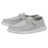 Heydude Hey Dude Wendy Slub Canvas Light Grey -Western Cowboy Equipment Shop 40063 007 WENDYSLUBCANVAS LIGHTGREY PAIRSIDE
