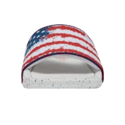 Heydude Hey Dude Chandler Knit Flag Slides 11 Heydude Hey Dude Chandler Knit Flag Slides -Western Cowboy Equipment Shop 40114 1JR CHANDLERKNIT FLAG LEFTFRONT