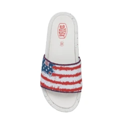 Heydude Hey Dude Chandler Knit Flag Slides 15 Heydude Hey Dude Chandler Knit Flag Slides -Western Cowboy Equipment Shop 40114 1JR CHANDLERKNIT FLAG RIGHTTOP