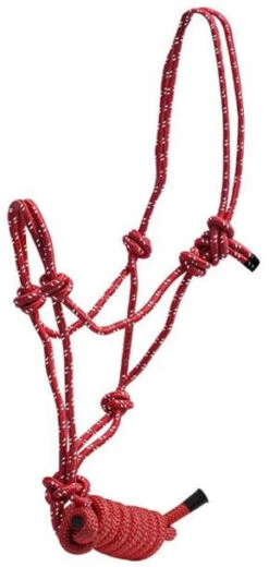 Knot Pony Halter - Red