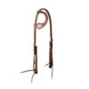 Weaver Leather Chestnut Leather Feather Slip Ear Headstall -Western Cowboy Equipment Shop 45003 01 01 e