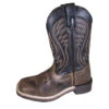 Kid's Brown Waxed Square Toe Boots -Western Cowboy Equipment Shop 4637006785