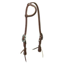 Weaver Leather Oiled Canyon Rose Sliding Ear Headstall