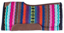 Multi Colored Memory Felt Bottom Saddle Pad