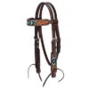 Weaver Leather Turquoise Beaded Pony Browband Headstall -Western Cowboy Equipment Shop 49561 002 0081543 m
