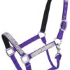 Adjustable Nylon Halter With Crystal Accents - Purple -Western Cowboy Equipment Shop 50 3032 10