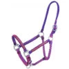 Braided Cord Halter With Crystal Accents - Purple/Raspberry -Western Cowboy Equipment Shop 50 5025 810