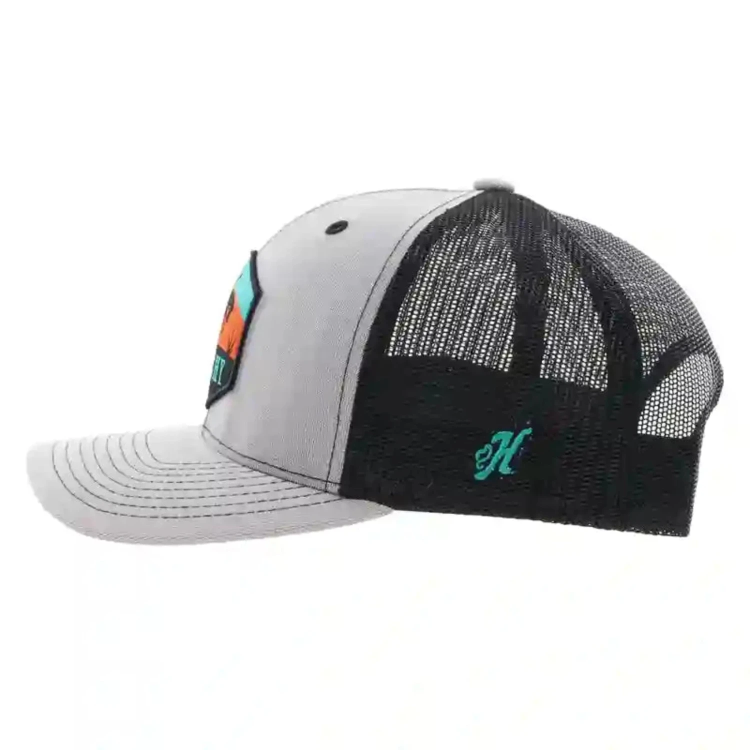 HOOey Gry/Blk Punchy Cap 4 HOOey Gry/Blk Punchy Cap - Image 2