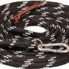 Mustang Premium Lunge Line - Black/White -Western Cowboy Equipment Shop 5997 DT