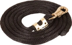 Mustang 9' Poly Lead Rope With Bull Snap - Black