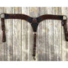 HR Oiled Oak Leaf 3 3/4" Breast Collar -Western Cowboy Equipment Shop 6041 oa 04