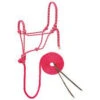 Weaver Leather Weaver Raspberry And Gray Reflective Rope Halter And Lead -Western Cowboy Equipment Shop 61501 xxx 0122751 s