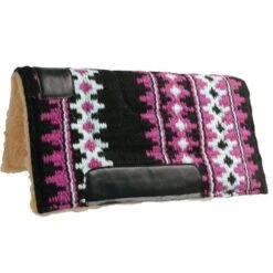 Showman 24X24 Woven/Fleece Pony Pad -Western Cowboy Equipment Shop 6223Pink