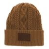 Hooey Ladies Beanie Tan With Brown Leather Patch -Western Cowboy Equipment Shop 67953296 1 66077