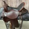 Circle Y Trail Saddle With Black Seat And Sliver Hardware, 16" Seat -Western Cowboy Equipment Shop 6863 1601 05
