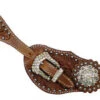 Showman Ladies Tooled Rhinestone Spur Straps -Western Cowboy Equipment Shop 7132MD