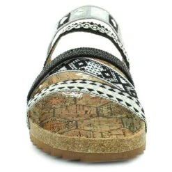 Black & White Strappy Nessie Sandals -Western Cowboy Equipment Shop 771405 images 03