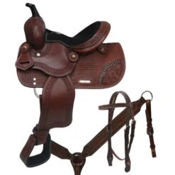 Double T Tooled Youth Saddle