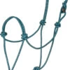 Mustang Premium Nylon Rope Halter - Turquoise/Black -Western Cowboy Equipment Shop 8026 VD