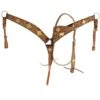 Showman Floral W/ Rawhide Flower Headstall And Breast Collar 2 Showman Floral W/ Rawhide Flower Headstall And Breast Collar -Western Cowboy Equipment Shop 8070