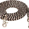 Mustang Black And Silver Braided Reins -Western Cowboy Equipment Shop 8099 DH