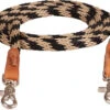 Mustang Black And Tan Round Trail Reins -Western Cowboy Equipment Shop 8109 DJ 1