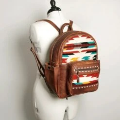 American Darling Leather Aztec Blanket Back Pack -Western Cowboy Equipment Shop ADBG853Dc