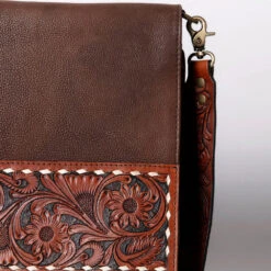 American Darling Conceal Carry Floral Leather Fringe Bag -Western Cowboy Equipment Shop ADBGA161C