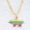 Serape Pig Bead Necklace -Western Cowboy Equipment Shop AMN1028SER 2