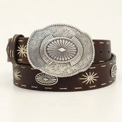 Brown Starburst Conch Belt