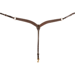 Martin Saddlery Chocolate Roughout Breastcollar