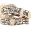 Grey Leopard Print With Concho's And Rhinestones -Western Cowboy Equipment Shop Blazin Roxx Ladies Fashion Belt prod 63708 l N3512206