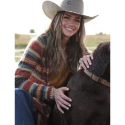 Cruel Girl Navy/Rust/Tan Duster -Western Cowboy Equipment Shop CWK7408001 3