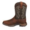 Durango Big Kid's Tan & Black Square Toe Boots -Western Cowboy Equipment Shop DWBT049 instep profile 10f66e75 554c 411f 9b68 387ca54447a9
