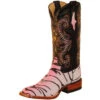 Women's Pink Tiger Stingray Print Boots -Western Cowboy Equipment Shop FerriniBoots90593 20
