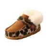 Twisted X Infant Leopard Print Sherpa Lined Driving Moc -Western Cowboy Equipment Shop ICA0025 01