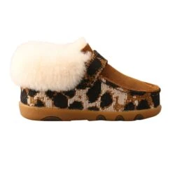 Twisted X Infant Leopard Print Sherpa Lined Driving Moc -Western Cowboy Equipment Shop ICA0025 04