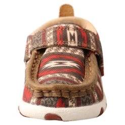 Twisted X Red And Brown Aztec Infant Moccasins -Western Cowboy Equipment Shop IHYC001 5