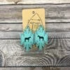 T N R Custom Jewelry Medium Teal Horse Aztec Earring 2 T N R Custom Jewelry Medium Teal Horse Aztec Earring -Western Cowboy Equipment Shop IMG 2375