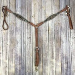 San Saba Cheetah And Turquoise Breast Collar