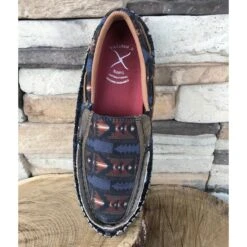 WE Exclusive ~ Twisted X Women's Grey Aztec Slip On Moc -Western Cowboy Equipment Shop IMG 0703 2
