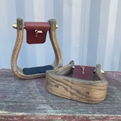 Nettles 2" Stained Barrel Racer Stirrup 9 Nettles 2" Stained Barrel Racer Stirrup -Western Cowboy Equipment Shop IMG 4612
