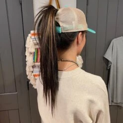 McIntire Saddlery Let's Go Brandin' Mint Ponytail Cap -Western Cowboy Equipment Shop IMG 5661