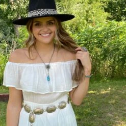 White Maxi Dress -Western Cowboy Equipment Shop IMG 9116