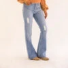Kimes Ranch Ultra High Rise Sugar Fade Women's Jean -Western Cowboy Equipment Shop JenniferSugarFade front