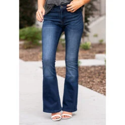 KanCan Petite Mid Rise Flare Jean