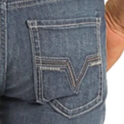 Rock & Roll Regular Fit Straight Leg Dark Wash Stretch Jeans -Western Cowboy Equipment Shop M1P2776 P fb3292b3 8ef7 47f6 93a9 944c237c1c25