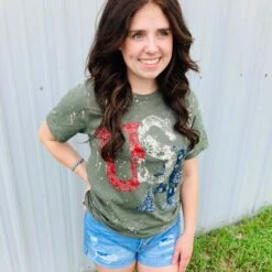 USA Military Tee -Western Cowboy Equipment Shop MILITARYUSA