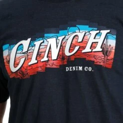 Cinch Men's Heather Navy Tee 7 Cinch Men's Heather Navy Tee -Western Cowboy Equipment Shop MTT1690567 3